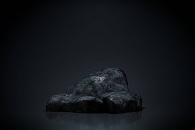 3 boyutlu sunum, doğal kayadan yapılmış. Sunum podyumunun 3 boyutlu görüntüleme ve reklam amaçlıdır