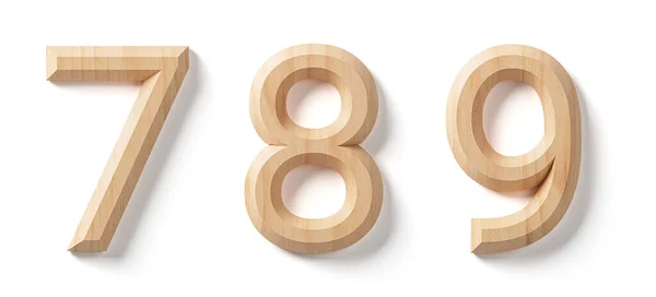 Letras Dígitos Madera Ilustración Del Alfabeto Madera Aislado Sobre Fondo — Foto de Stock