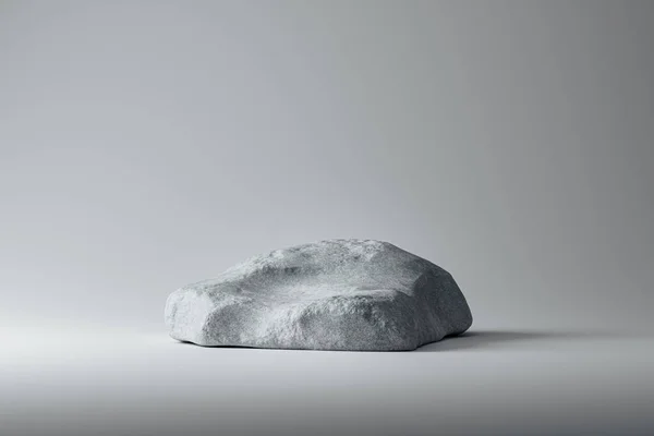 자연적 백색의 암석으로 만들어 프리스타일이다 전시용 광고용 프리젠테이션 단상의 렌더링 — 스톡 사진