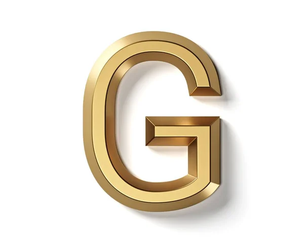 Buchstaben Aus Gold Illustration Des Goldenen Alphabets Isoliert Auf Weißem — Stockfoto
