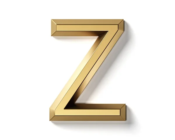 Letters Made Gold Illustration Golden Alphabet Isolated White Background — Stock Photo, Image