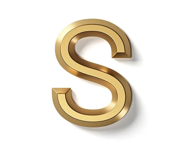 Cartas Feitas Ouro Ilustração Alfabeto Dourado Isolado Fundo Branco — Fotografia de Stock