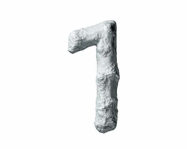Cifre Fatte Roccia Argilla Illustrazione Figure Pietra Isolate Sfondo Bianco — Foto Stock