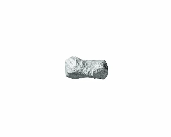 Символы Глины Камня Трехмерная Иллюстрация Каменного Алфавита Белом Фоне — стоковое фото