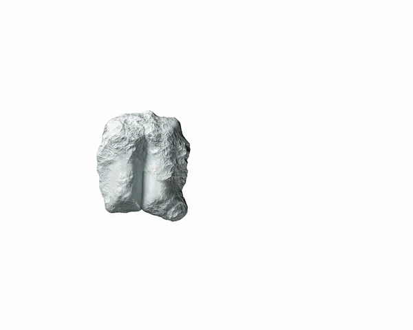 Symboly Hlíny Kamene Ilustrace Kamenné Abecedy Izolované Bílém Pozadí — Stock fotografie