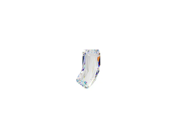 Symbols Made Natural Transparent Diamond Material Illustration Glass Alphabet Isolated — Stock Photo, Image