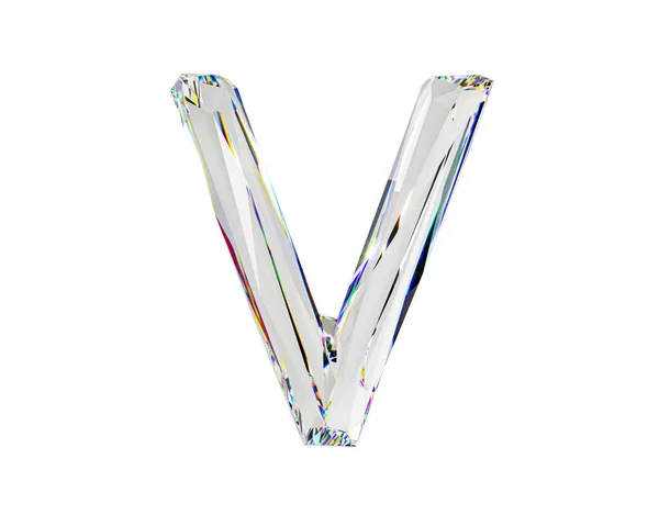 Scrisori Realizate Din Material Natural Transparent Diamantul Ilustrație Alfabetului Sticlă — Fotografie, imagine de stoc