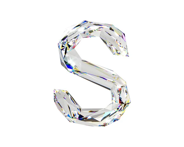 Cartas Feitas Material Natural Transparente Semelhante Diamantes Ilustração Alfabeto Vidro — Fotografia de Stock