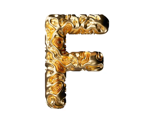 Cartas Hechas Oro Ilustración Del Alfabeto Dorado Aislado Sobre Fondo — Foto de Stock