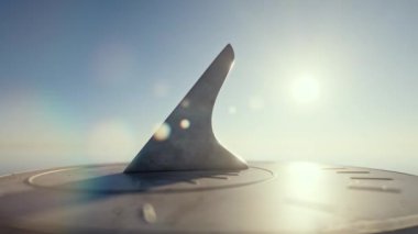 Gündüz güneş saati tam zamanlı animasyon, sabahtan akşama, 3D canlandırma