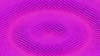 Mavi ve pembe renkli, soyut bir tasarım. Tasarım birçok küçük kareden oluşur ve geometrik bir desen içerir. Kusursuz 3d döngü oluşturucu