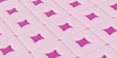 3 boyutlu duvar kağıdı, illüstrasyon, soyut arkaplan, fütüristik duvar kağıdı, arkaplan resmi, render, pembe arkaplan üzerindeki mor hacimli dikdörtgenler, kartpostal