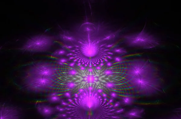 Abstract Fractal Flower Computer Generated Image — Stock Photo, Image