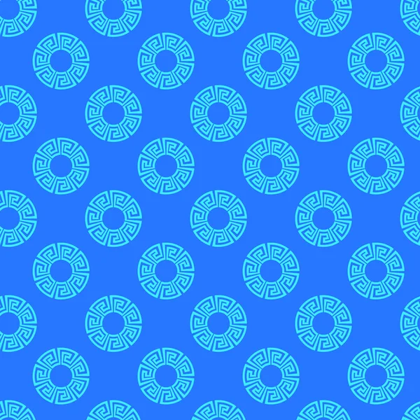 Eski Yunan süslemeleri mavi arka planda pürüzsüz desenler