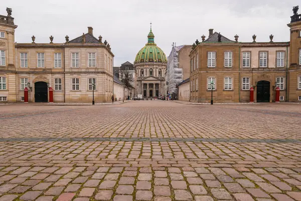 Фредерік Черч Палац Амалієнборг Резиденція Данської Королівської Сім Центрі Копенгагена — стокове фото