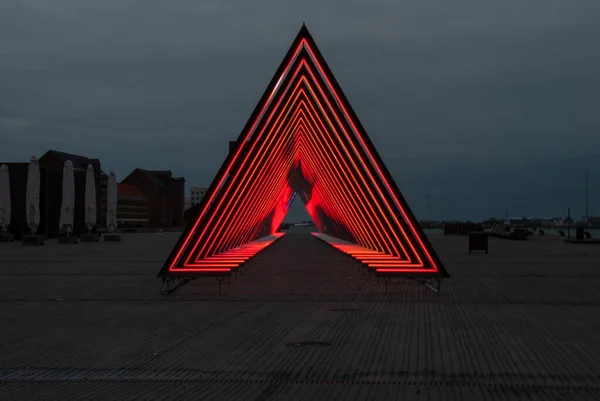 Живучий Трикутник Гавані Копенгагена Данія — стокове фото