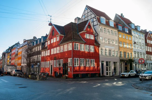 덴마크 코펜하겐의 역사적 중심부에 — 스톡 사진