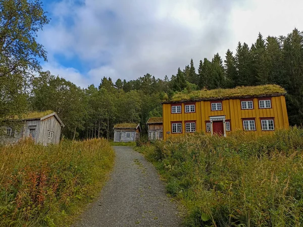 Mini Skansen Museo All Aperto Folkeparken Tromso Norvegia — Foto Stock
