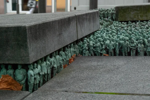 Grass Roots Square 000 Small Statues Oslo Norway — Stock Photo, Image
