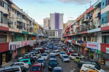 Kota Kinabalu sokakları, Sabah, Malezya