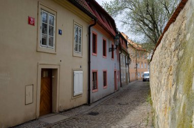 Novy Svet, Çek Cumhuriyeti Prag 'daki Hradcany' nin tarihi renkli caddesi.