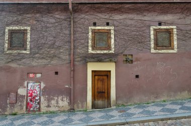 Hradcany, Prag, Çek Cumhuriyeti 'ndeki Knot (Dum U Uzlu) Evi' nin dışı