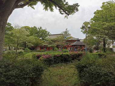 Chiba Shrine Myoken Hongu in Chiba City, Japan clipart