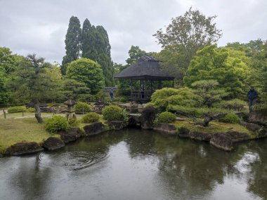 Japonya 'daki Himeji Kalesi' nden Kokoen Bahçesi