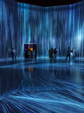 Tokyo, Japonya 'daki Sınır Tanımayan Takımdan Dijital Sanat Müzesi