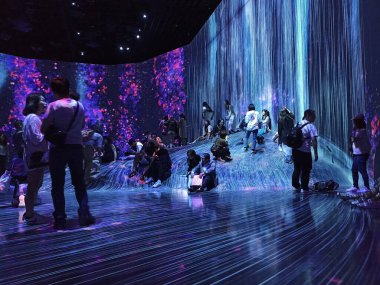 Tokyo, Japonya 'daki Sınır Tanımayan Takımdan Dijital Sanat Müzesi