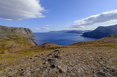 Duksfjorden Manzarası Mageroya Adası, Finnmark, Norveç