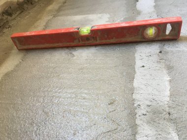 construction site tools. Bubble level