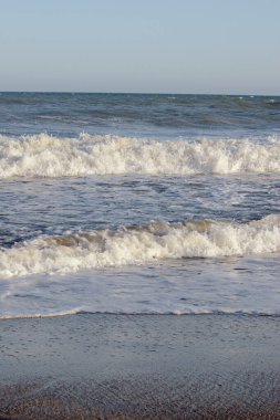 sea waves on the argentinian atlantic coast