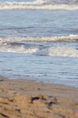 sea waves on the argentinian atlantic coast