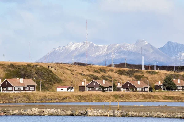 Schilderachtige Huizen Ushuaia Tierra Del Fuego Argentinië — Stockfoto