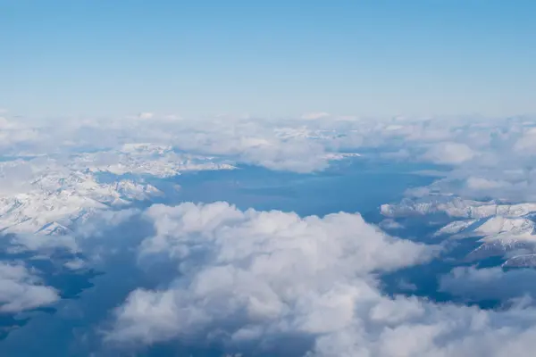Andes Patagônia Visto Janela Avião — Fotografia de Stock