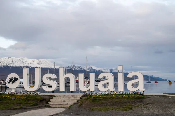 Plakát Ushuaia Země Ohně Argentina — Stock fotografie