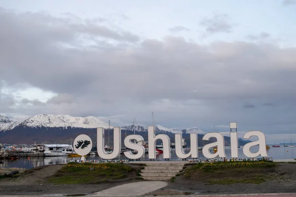 Plakát Ushuaia Země Ohně Argentina — Stock fotografie