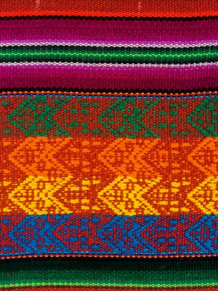Kolorowe Tradycyjne Tkaniny Północno Zachodniej Argentyny — Zdjęcie stockowe