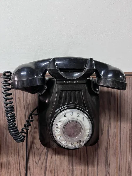 Old Telepon Belakang Obyek Vintage — Stok Foto