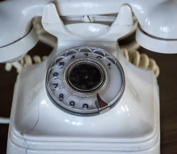 古いダイヤル電話の閉鎖 — ストック写真