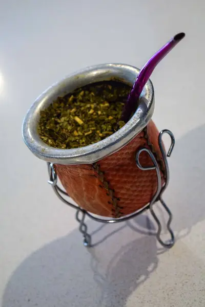 Mate: traditional Argentine drink. Hot drink