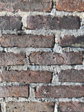 Açığa çıkan tuğla duvarın ayrıntıları