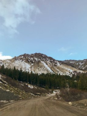 La Hoya tepesine dağ yolu, Esquel, Chubut, Arjantin