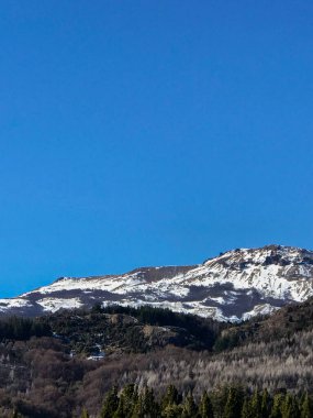 Los Alerces Ulusal Parkı 'ndaki dağlar, Esquel, Chubut, Arjantin