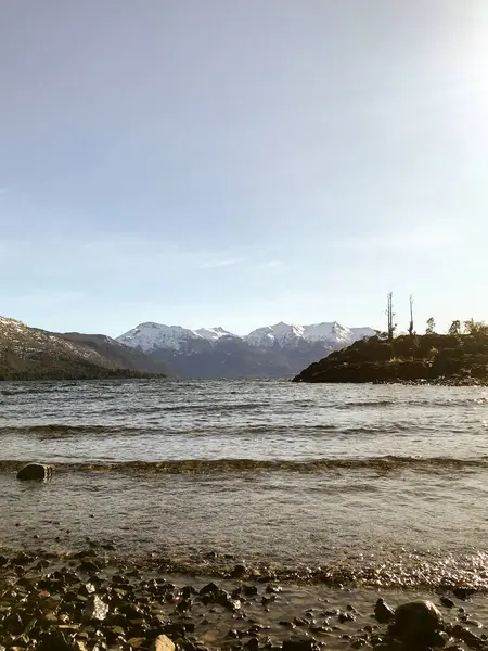 stock image lake shore in Los Alerces National Park, Esquel