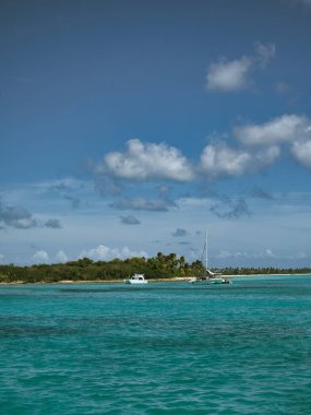 Ufka doğru yelken açan tekneler.