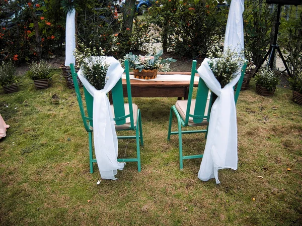 Dekorationsobjekt Bröllopsbordet Som Souvenir — Stockfoto