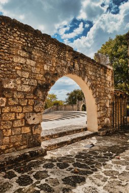 ruins of the ancient roman aqueduct in the city of jerusalem, israel