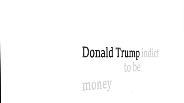 Miami Eua 2023 Frase Donald Trump Frase Destacada Outro Texto — Vídeo de Stock